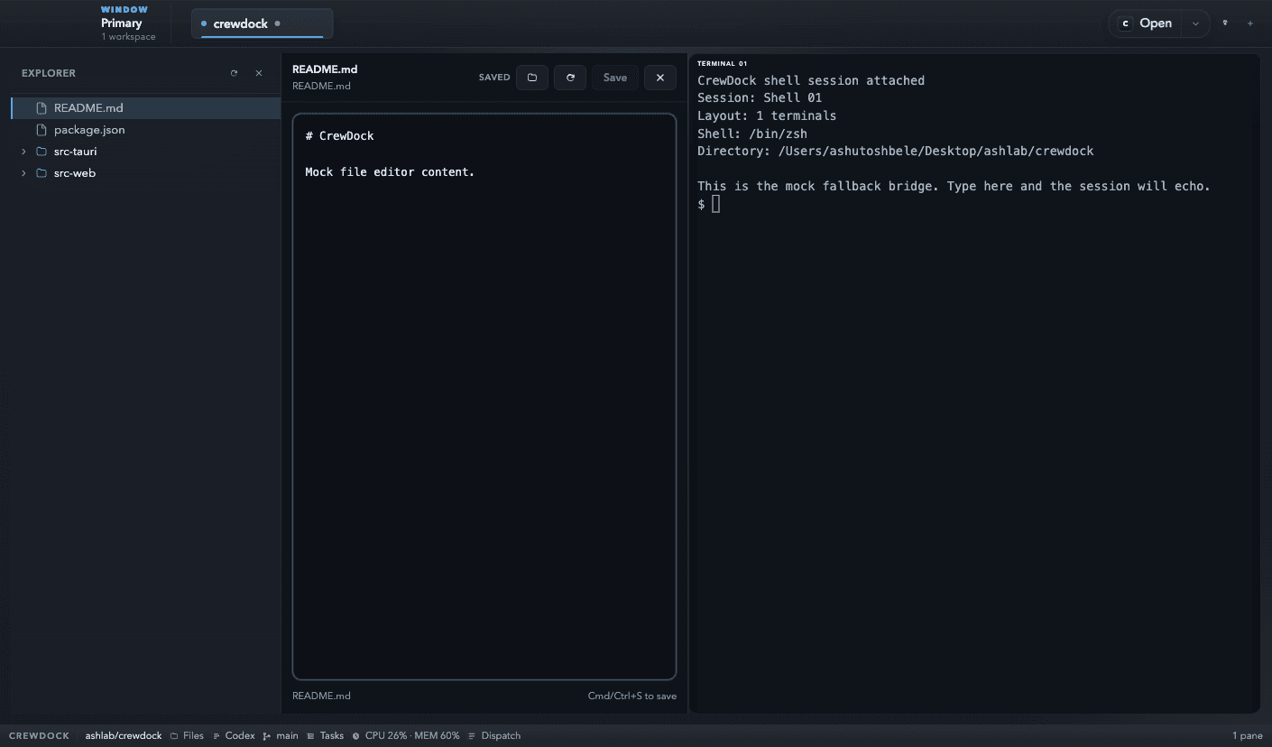 CrewDock interface preview